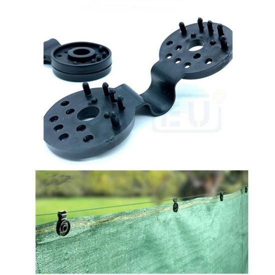 zweipappel Kit de Fixation Lot de 50 Clips Rapide en polyéthylène pour Brise -Vue canisses et écrans de Jardin