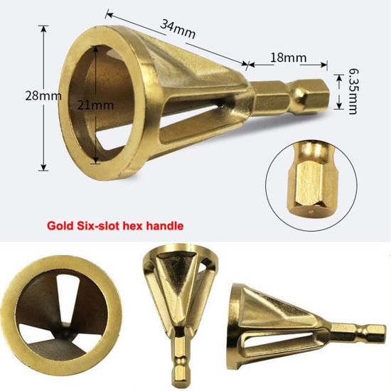 Outil Chanfrein Externe RANRAO 3-20mm | Pour Ébavurage Filetage Boulons | Tige Hexagonale 1/4