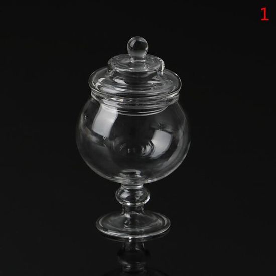 Dinette - cuisine,Bocal à Bonbons en Verre,Échelle 1-12,Miniature