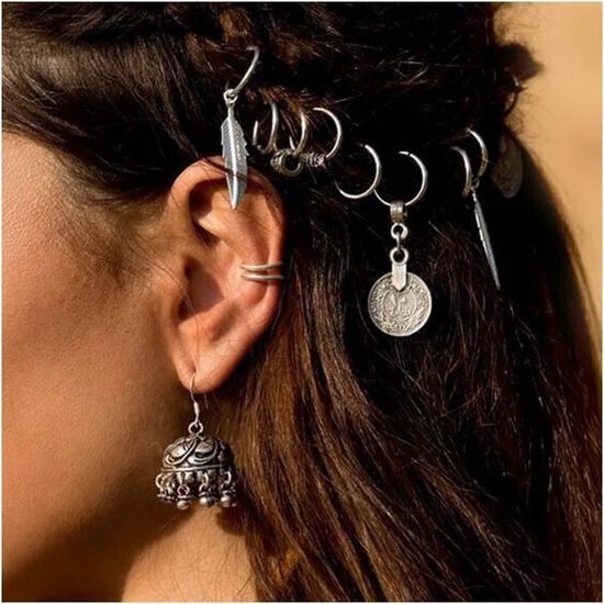 EBTOOLS bijoux de cheveux pour tresses Tresse Bijoux Perles En Bois