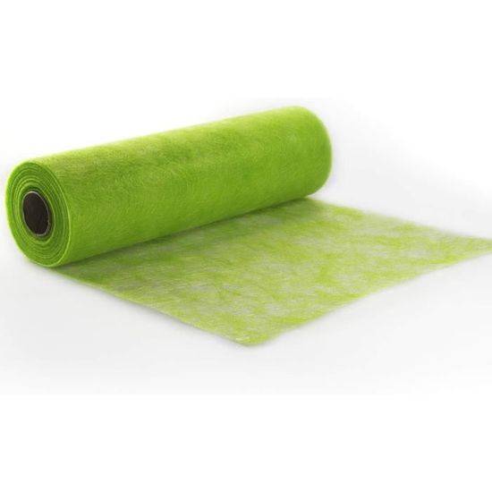 2 Rouleaux De Chemin De Table Non Tissé Vert Sauge 30cm X 25m | Jetable, Décoratif Pour Mariage, Anniversaire, Baptême