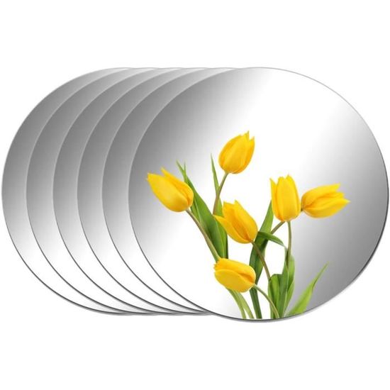 Stickers Miroirs Muraux Ronds - 72 Pièces Acrylique - 5 Tailles Différentes - Autocollants 3D Pour Décoration Salon, Chambre, Salle De Bain