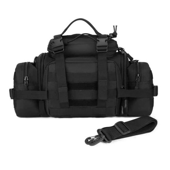 Sac Bandoulière Tactique Huntvp - 35x24x11 Cm, Nylon 900D Imperméable, Système MOLLE, Pour Randonnée, Voyage