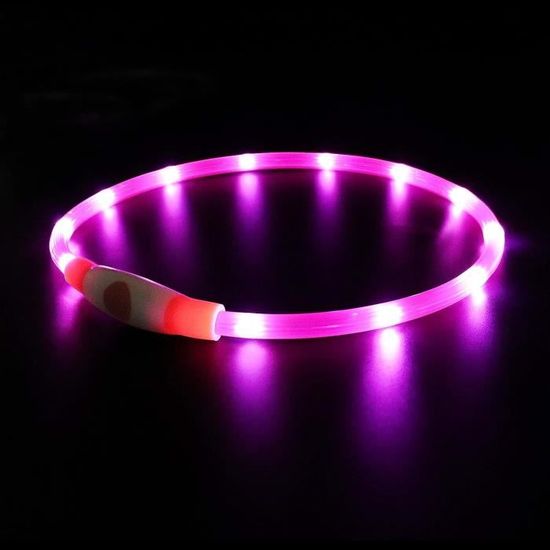 Collier à LED pour Animaux Trixie Rose L/XL