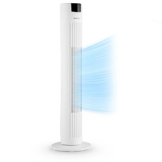 Ventilateur colonne - Klarstein Skyscraper 2G - 40 W - débit 820 m³/h - filtre intégré - blanc