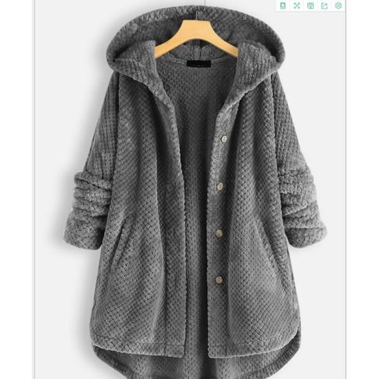 Gilet Polaire Sherpa Pour Femme – Sans Manches, Capuche, Fermeture éclair – Doux Et Chaud – Idéal Automne-hiver - 6