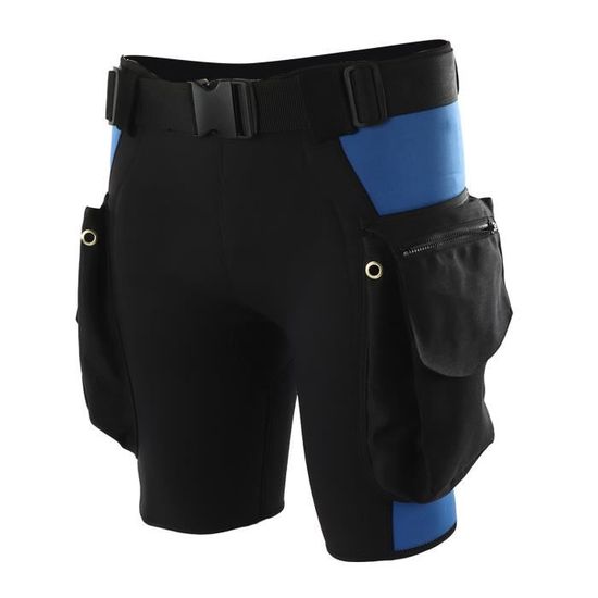Short De Combinaison Néoprène Pour Homme – Poche Latérale, Léger, Flexible – Plongée Et Sports Nautiques