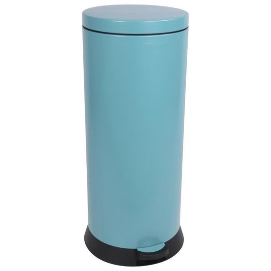 Poubelle De Cuisine 30L à Pédale – Style Rétro Bleu Foncé – Acier Robuste – Hygiénique & Pratique – Avec Seau Intérieur Amovible