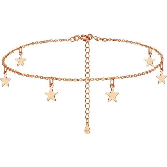WEAV - Bracelet De Cheville En Argent Sterling 925 Avec Perles - Bijou Femme été, Cadeau Anniversaire - 4