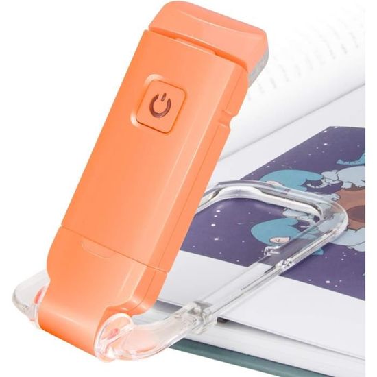 Lampe LED Lecture Lampe Pour Livre Pour Lire Au Lit, Pince Pour Livre De Température Lampe Lecture Faible Lumière