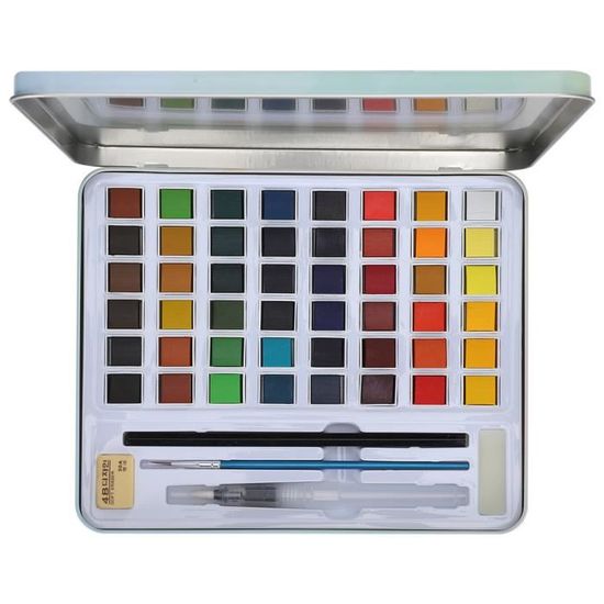 UCAMP Ensemble De Peinture Aquarelle 100 Couleurs En Boîte