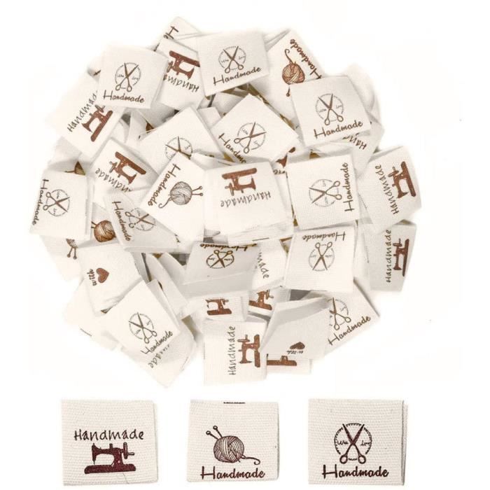 Étiquettes Tissées Étiquettes en Textile Etiquettes Vetements a Coudre Etiquette en Tissu Fait Main Bricolage Étiquettes pour [136]