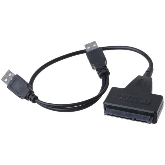 Câble Adaptateur USB 3.0 Vers Disque Dur Interne 2.5" SATA - 12V, 1m - Honk