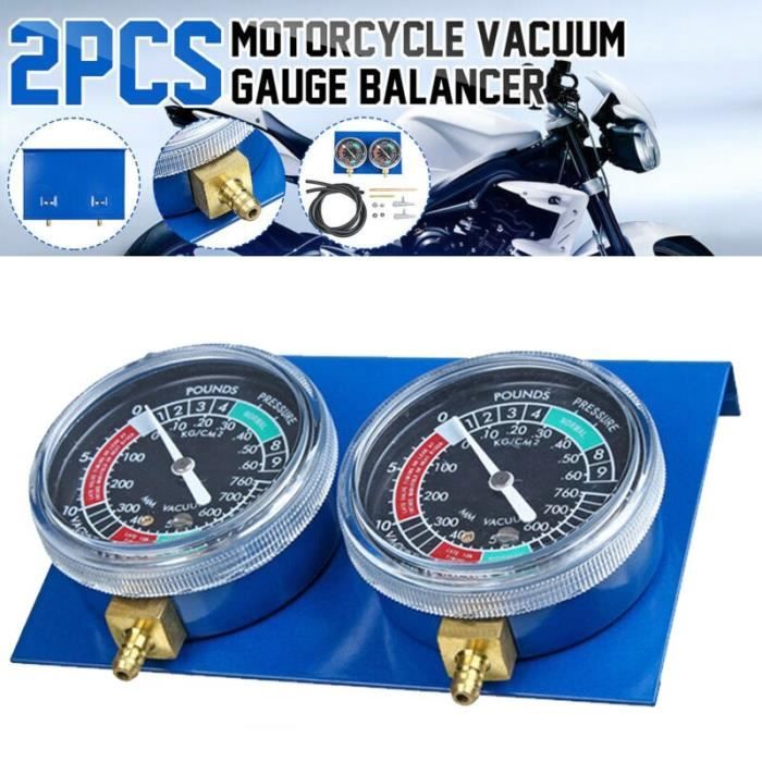 Dépressiomètre & Adaptateurs Pour Synchroniser Carburateurs - Moto & Auto - Neuf