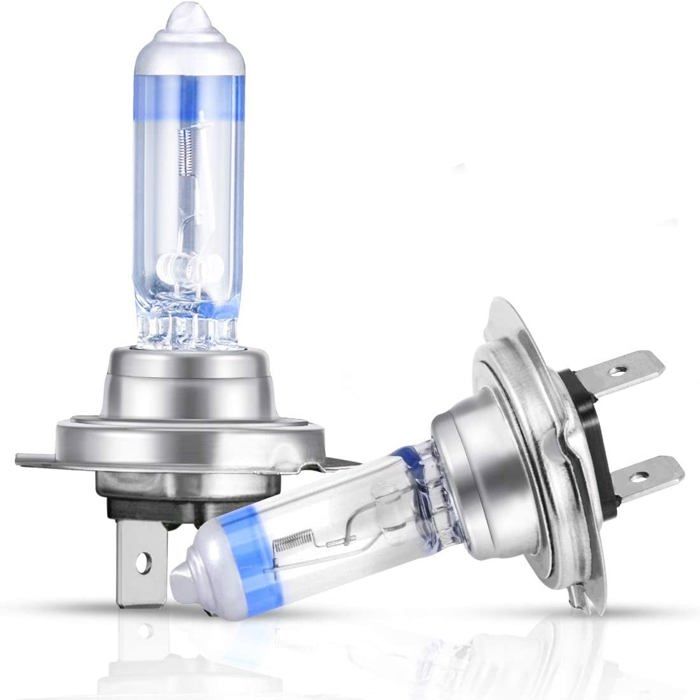 2Pcs Ampoules H7 Xénon 12V 55W Super Brillant Nouvelle Version Phares Voiture Auto Moto Feux de Croisement Lampe Halogène Véhicule