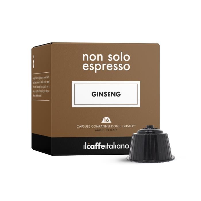 48 capsules compatible Nescafé Dolce Gusto - Soluble dans le goût de Ginseng - Il Caffè Italiano