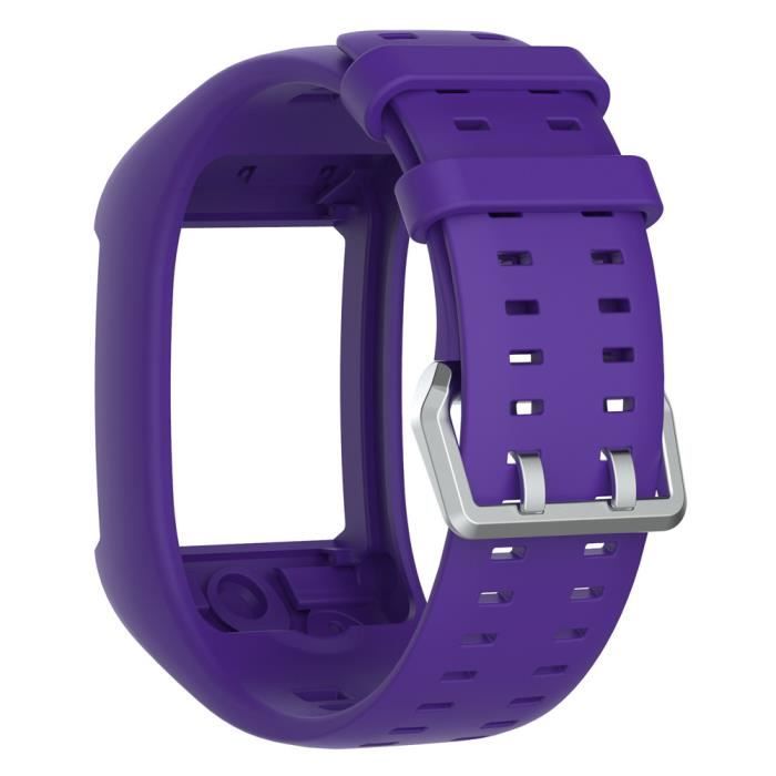 bracelet de montre vendu seul Bracelet de montre en caoutchouc de silicone souple pour montre de fitness Polar M600