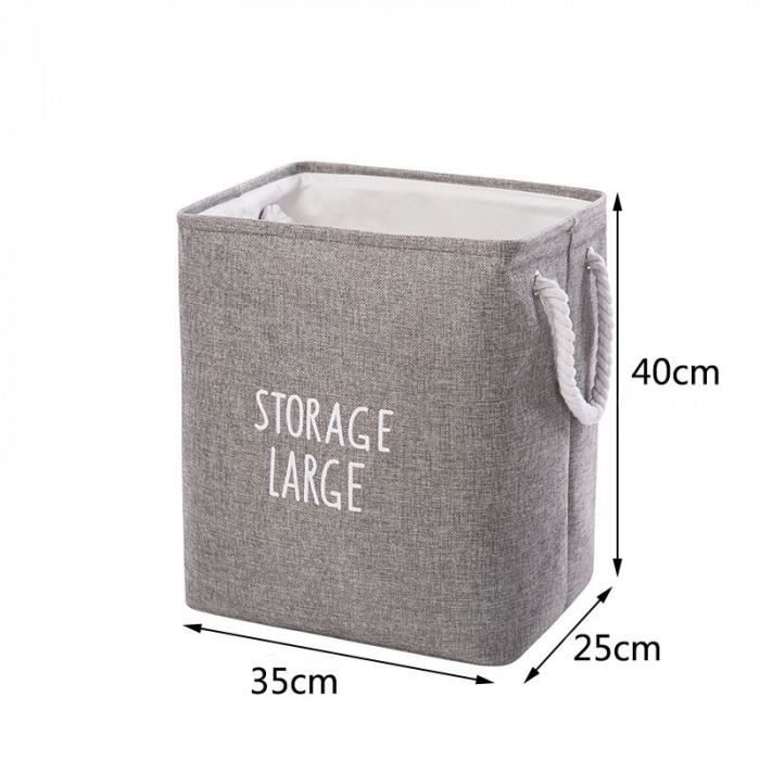Version Gris Petit - Grand Panier Pliable De Rangement Pour Vêtements - Boîte Linge Sale, Trieur, Sac Jouets Enfants, Pliable, À