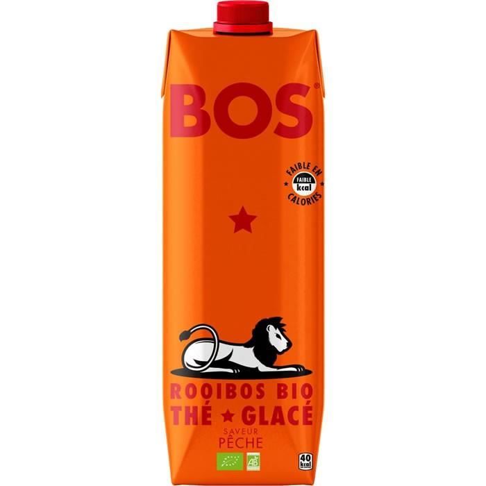 BOS : Thé glacé bio au Rooibos arôme pêche 1 L