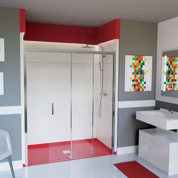 Porte de douche coulissante NERINA PMR sans seuil - 160m