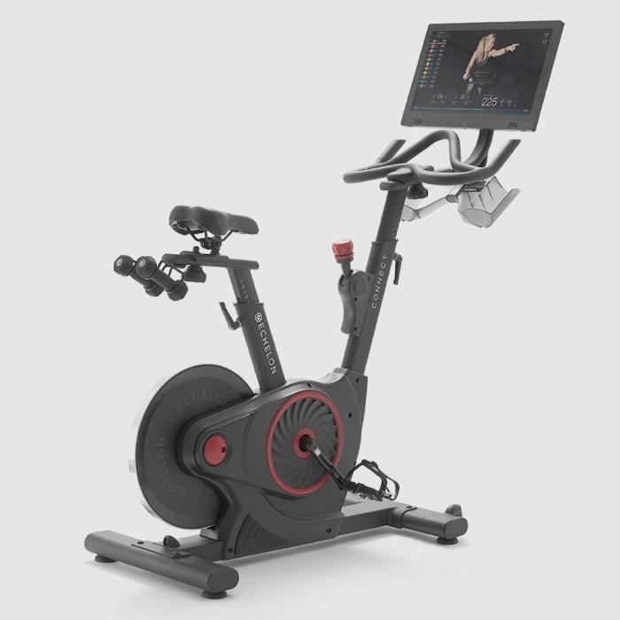 Vélo d'appartement connecté EX5S - Biking Fitness Cardio à la maison - Ecran tactile - Application Echelon Fit