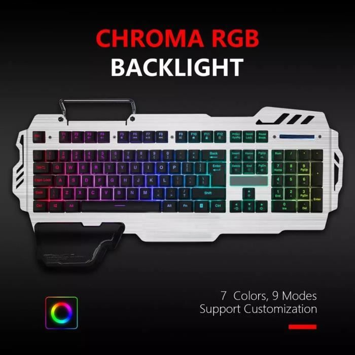 (français)K900 Clavier semi-mécanique, clavier lumineux, dispositif de rétroéclairage