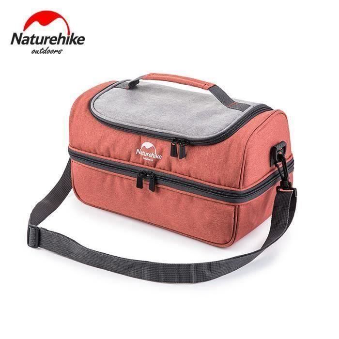 Sac Isotherme Glacière Pique-nique Extérieur Etanche Avec USB Chauffante Bande ROUGE S
