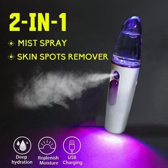 ZN*Stylo Anti-acné Laser Nettoyant Taches Peau Visage Vaporisateur Hydratant Violet