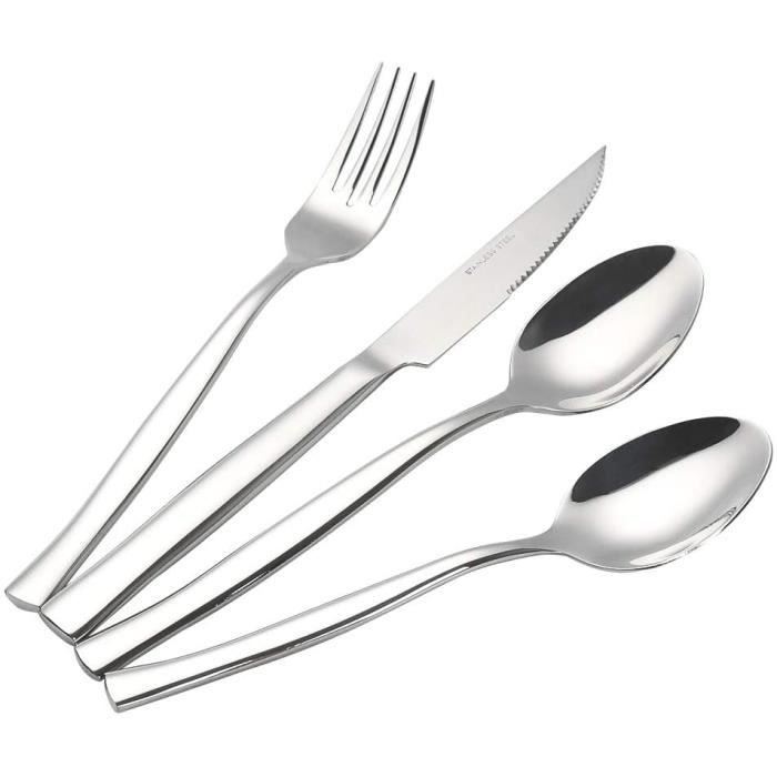 FOURCHETTE DE TABLE Rinboat Set de couverts en argent Couverts en acier inoxydable 32 piegraveces Service pour 8785