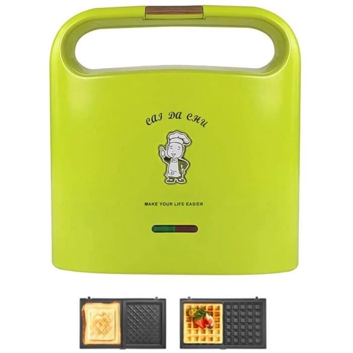 GAUFRIER FZYE Machine à Petit-déjeuner Sandwich Maker, Mini Panini Presses Gaufrier, Couple Toastie Maker Non-Stick257