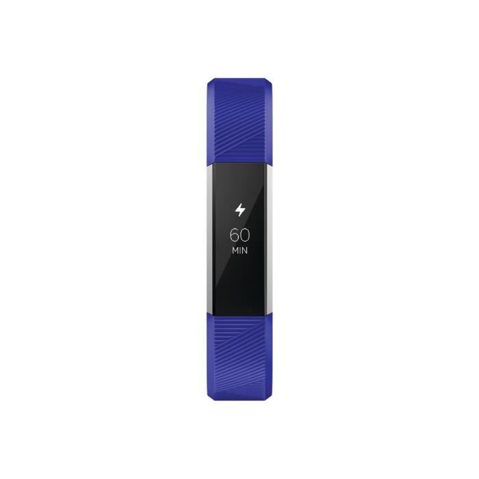 Fitbit Ace Acier inoxydable suivi d'activités avec bande élastomère electric blue taille de bande 127-161 mm monochrome