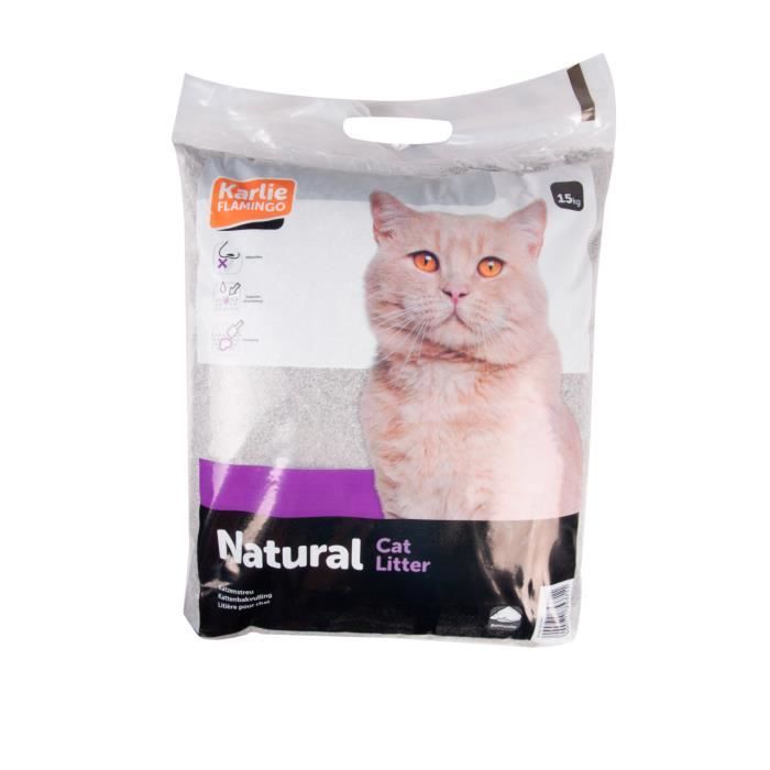 Litière pour chats Nature Contenance 15 kg