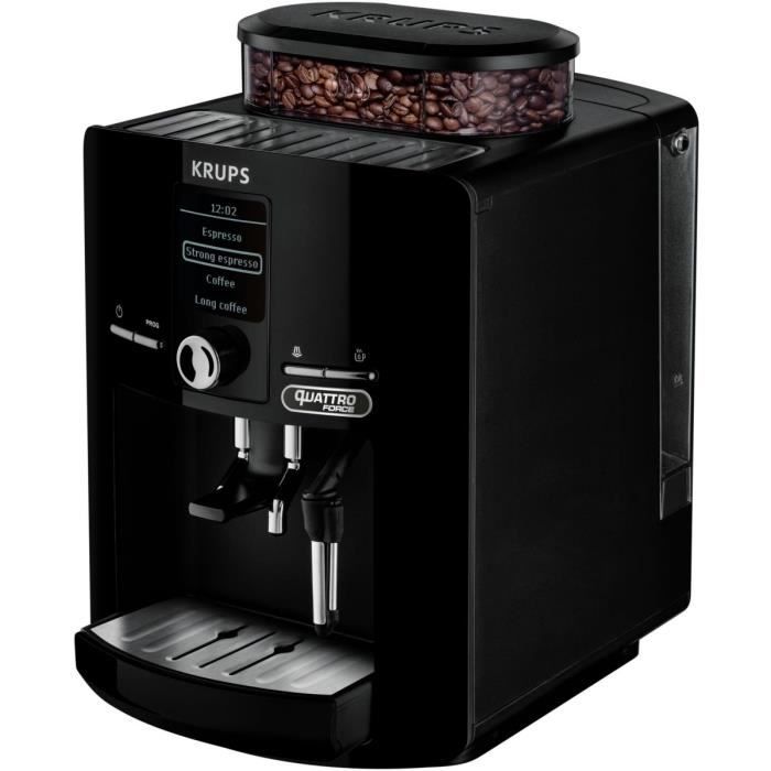 Expresso broyeur KRUPS YY3076FD Espresseria Quattro Force Noir