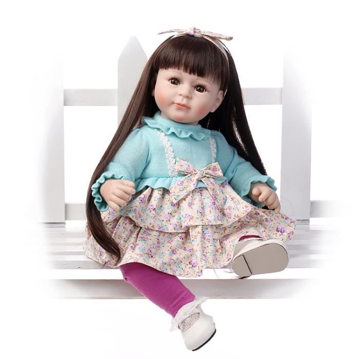 LOLI®55cm bébé Reborn poupée Silicone Real Doll Kids jouets filles Bebes De Silicona