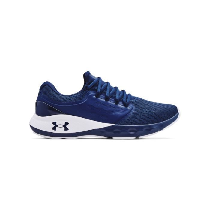 Basket Under Armour UA CHARGED VANTAGE - Réf. 3023550-405. Couleur : Bleu, Blanc. Détails. - Empeigne légère et aérée en mesh
