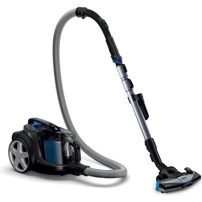 PHILIPS FC9742/09 Aspirateur sans Sac PowerPro Expert, 650W, Capacité de Poussière 2L, Brosse CarpetClean Intégrée, Noir