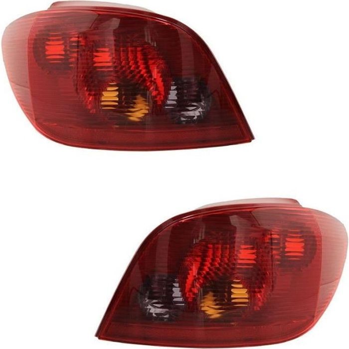 2 FEUX ARRIERE GAUCHE + DROIT CONDUCTEUR PASSAGER PEUGEOT 307 BERLINE PHASE 1