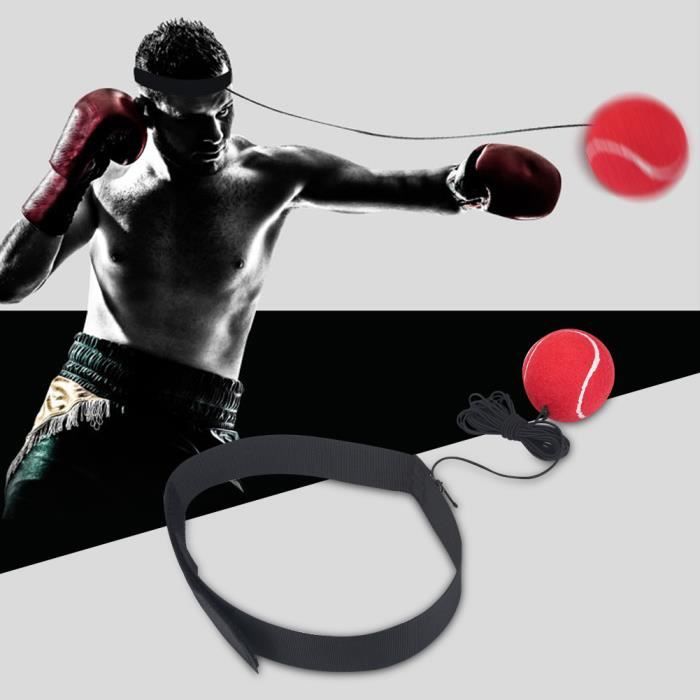 Fight Ball With Head Band pour la formation Speed Reflex Boxe Boxing Punch Exercise ---DE FRANCE