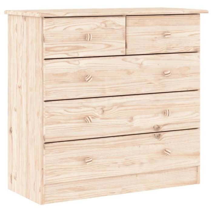 &Mode Commode Meuble de Rangement - ALTA 77x35x73 cm bois massif de pin Sale252369