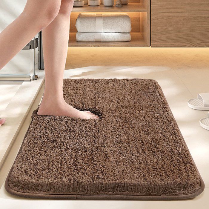 Meilleurs prix pour Tapis de bain/paillasson/tapis pour animaux en microfibre (1 pièce) 35 cm dépaisseur ultra-absorbant 50 x 80 cm marron