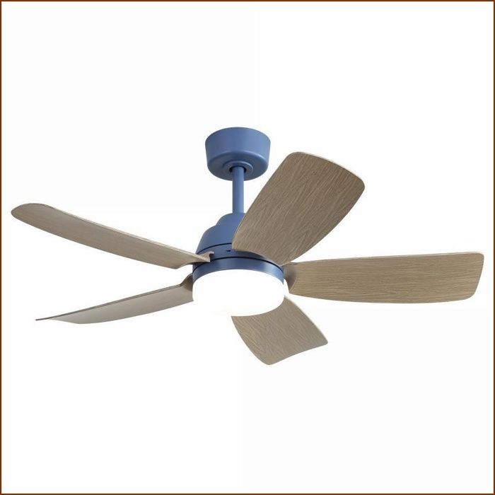 Ventilateur de plafond 42 pouces LED 22W - Télécommande pales ABS - Bleu Foncé - Dominiquefe