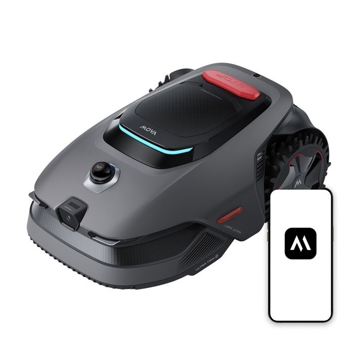 MOVA LiDAX Ultra 1600 Robot Tondeuse sans fil périphérique LiDAR 3D 360°+vision IA jusquà 1600m² pente 45%