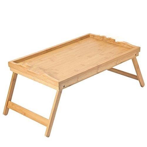 Table Plateau Bois Pliante Inclinable Lit Ordinateur Lecture