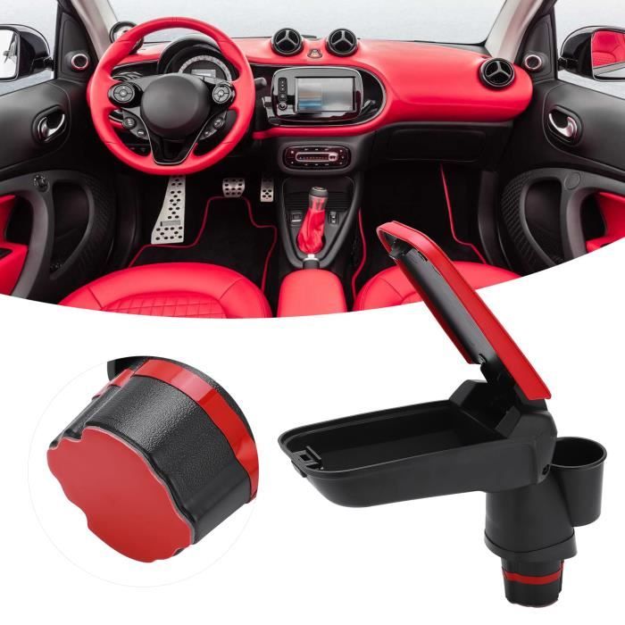 Accoudoir Réglable Premium Avec Porte-objets Pour Smart Fortwo - Fabriqué En Italie