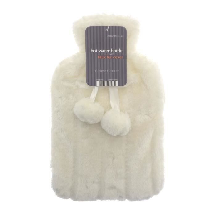 Sac banane fausse fourrure ivoire femme | Morgan