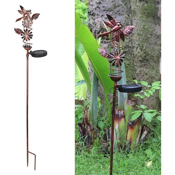 Pluviomètre Décoratif Oiseaux La Grande Prairie - Fer, 100cm, Jardin