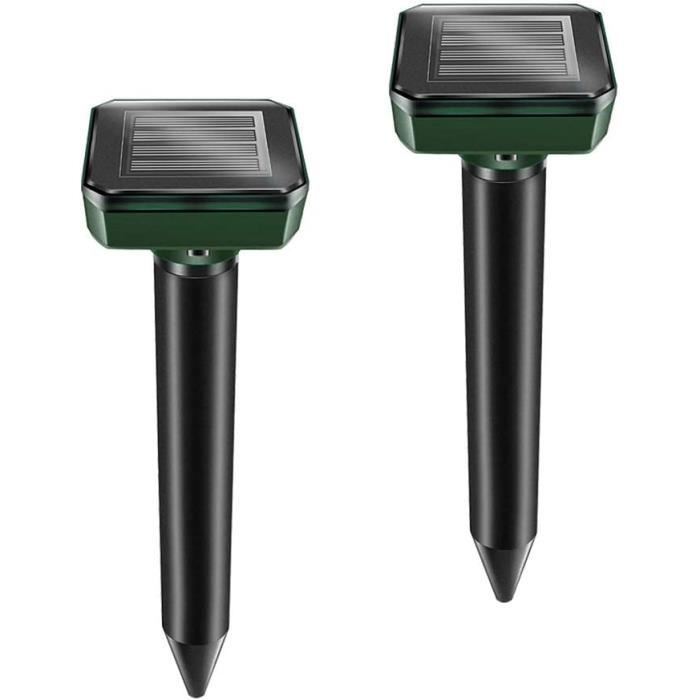 Lot De 8 Répulsifs Solaires Anti-taupes Et Serpents – Ultrasons 400-1000 Hz, énergie Solaire, Jardin