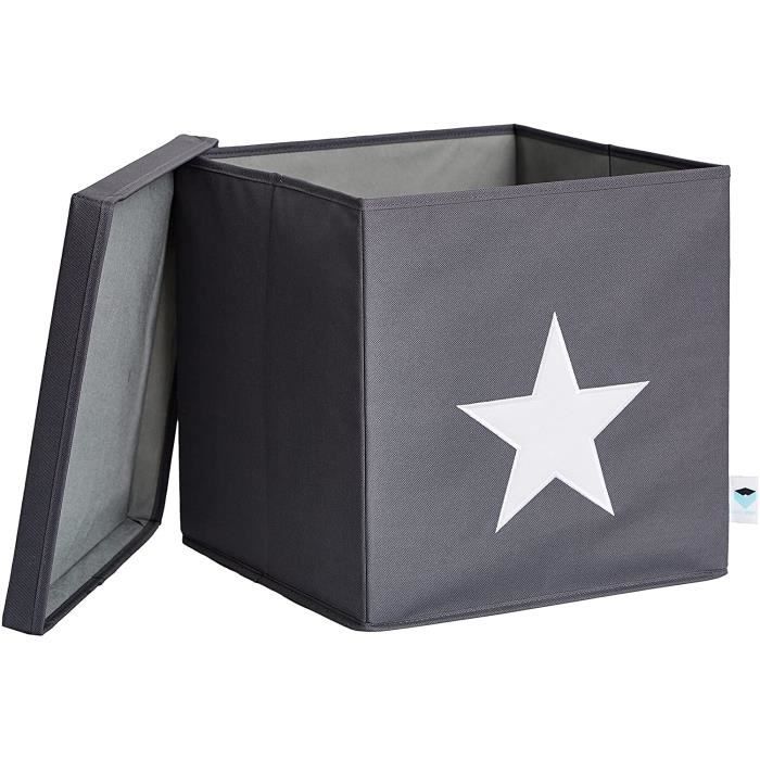 Coffre Rangement Football 30x30cm - Compatible Kallax - Filet De But