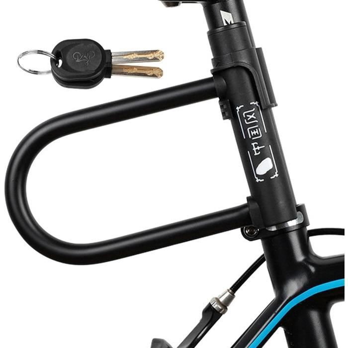 Antivol Velo SIGTUNA - Robuste Antivol de Vélo avec Câble de 1,2m et 3 Clés  de Sécurité - Orangé - Cdiscount Sport