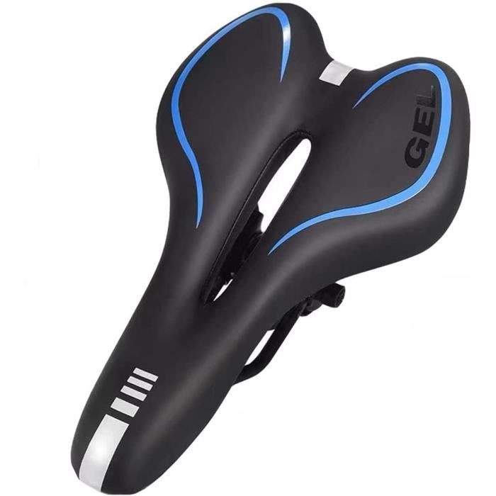 Selle De Vélo Confort Gel Suspendue - Selle VTT Vélo De Route Hommes Femmes, Large Et Ergonomique
